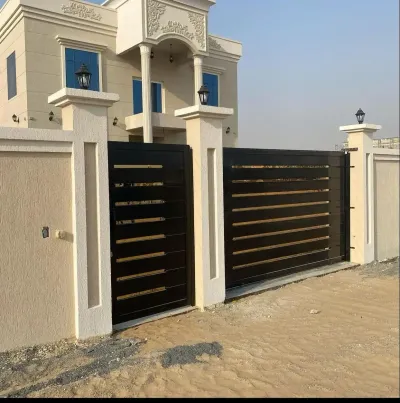 Custom metal gate fabricated by Qala Aluminium, Dubai
