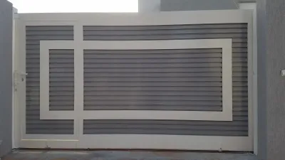 Custom metal gate fabricated by Qala Aluminium, Dubai