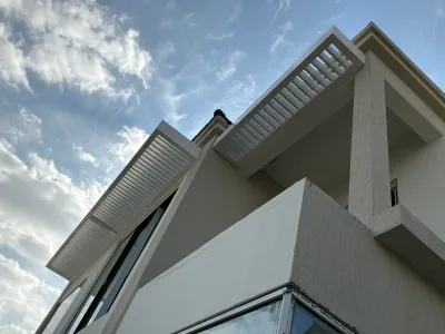 Aluminium pergola by Qala Aluminium in Dubai