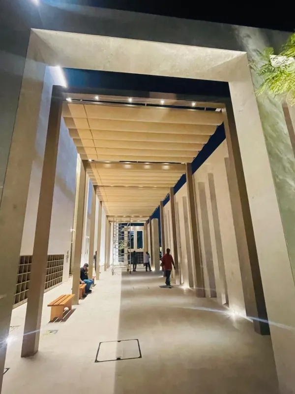 Custom metal gate fabricated by Qala Aluminium, Dubai