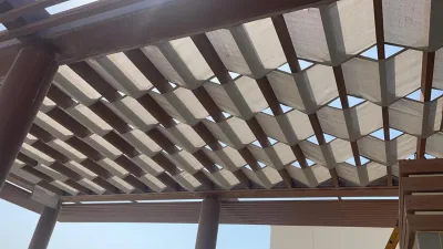 Aluminium pergola by Qala Aluminium in Dubai
