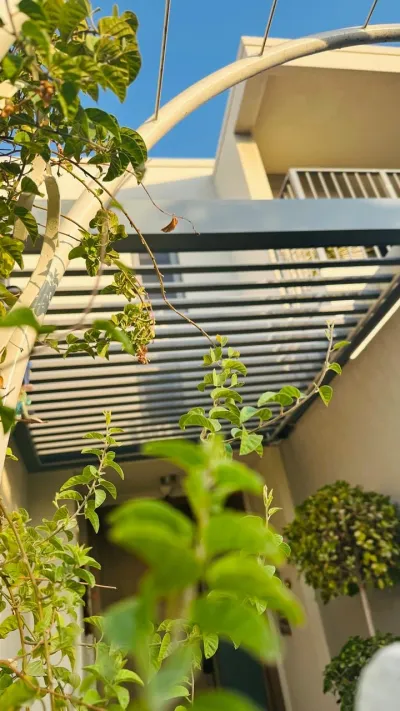 Aluminium pergola by Qala Aluminium in Dubai