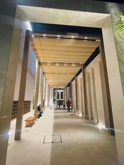 Aluminium canopy and covered walkway by Qala Aluminium