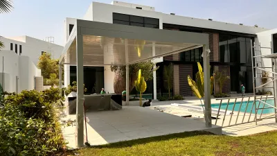 Aluminium pergola by Qala Aluminium in Dubai